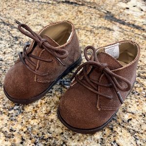 Janie and Jack suede/leather boots 6-12 months